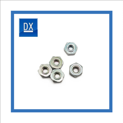 Écrou hexagonal DIN929 de soudage par points de zinc bleu et blanc